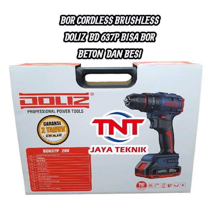 CORDLESS DRILL BRUSHLESS DOLIZ BD 637 / DOLIZ BOR BATERAI CAS BD 637