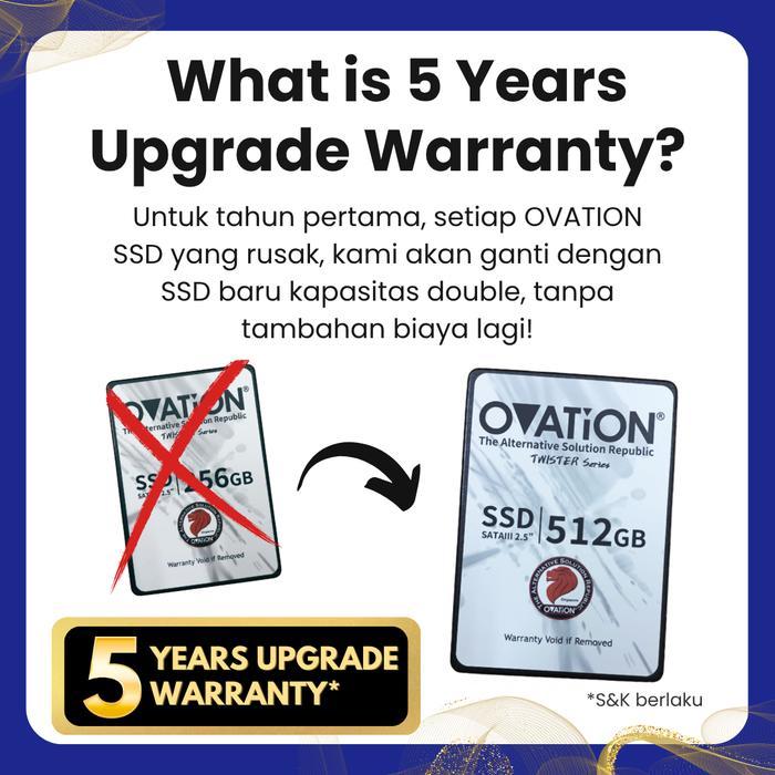 OVATION P560 SSD Portable 256GB 512GB 1TB External Eksternal Type C - 5 years upgrade warranty