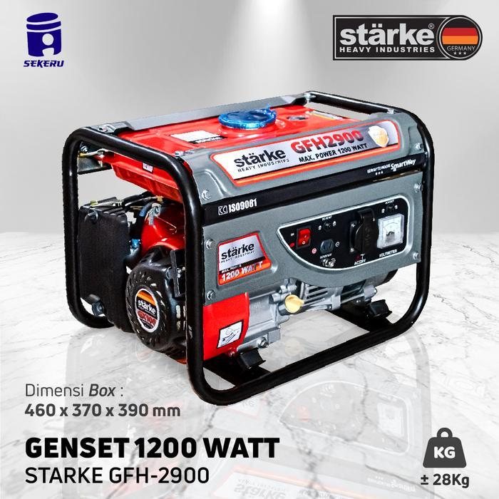GENSET 1200 WATT STARKE GFH 2900 STARTER MANUAL PROMO TERMURAH