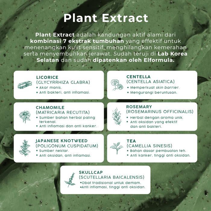 Diskon Elformula Intensive Pore Clarifying Mugwort Mask - Clay Mask Mud Mask Acne Masker Wajah
