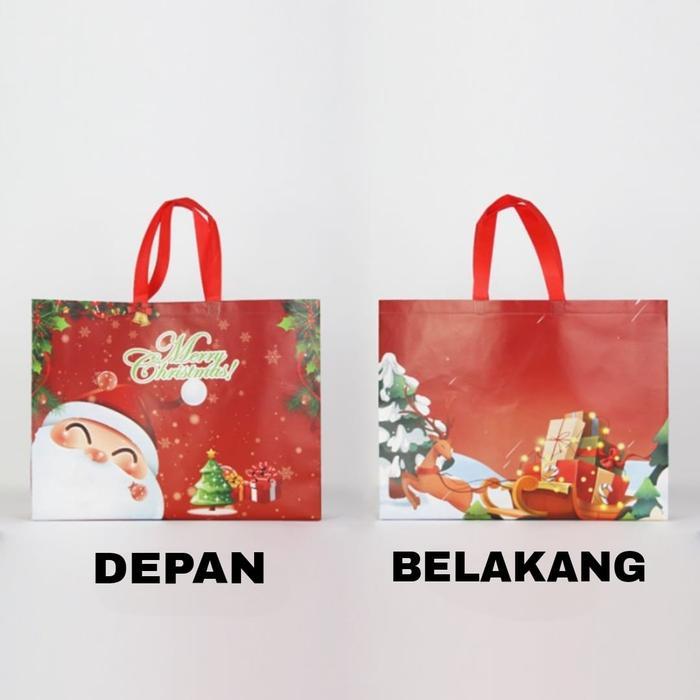 Tas Belanja / Tote Bag Spunbond/ Goodie Bag Spunbond /Tas Spunbond /Kain Motif Premium Kantong Jumbo