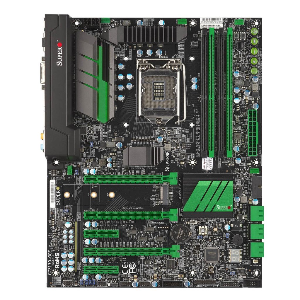 Supermicro C7Z170-OCE Motherboard Intel Z170 LGA 1151 DDR4 64GB support 6100 7500 6600 6700 7700