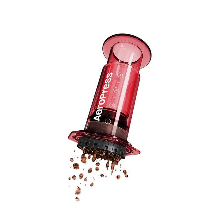 

AEROPRESS - CLEAR COFFEE PRESS RED - ALAT SEDUH KOPI MANUAL BREWER