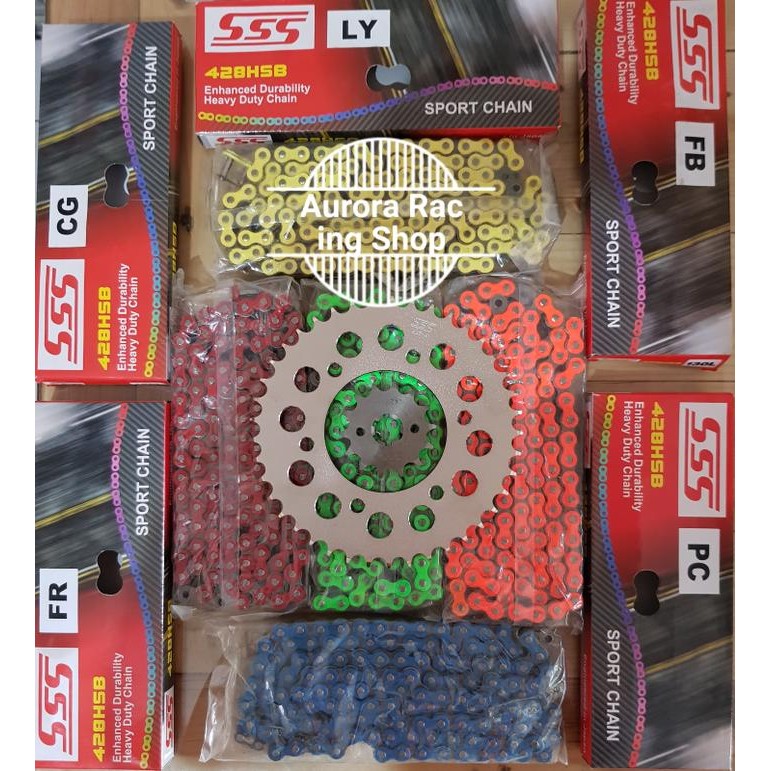 Gear Set Sss R15 / R15 V2 & Rantai Sss 428 Hsb Colour Series