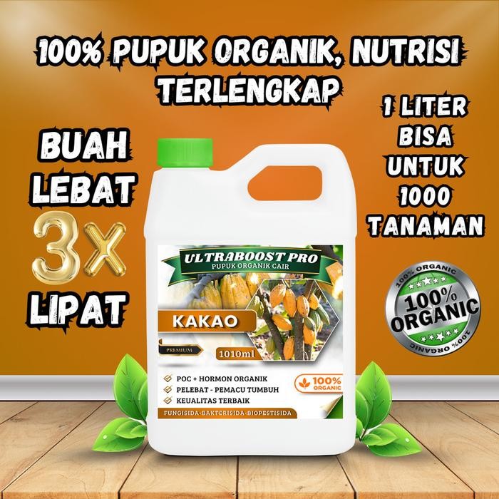 

Promo Pupuk Organik Cair Ultraboost Pro Khusus Tanaman Kakao, Kopi Coklat - Nutrisi Lengkap Untuk