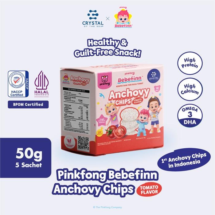 

CRYSTAL OF THE SEA BUNDLE OF 3 PINKFONG BEBEFINN ANCHOVY CHIPS, KERIPIK IKAN TERI