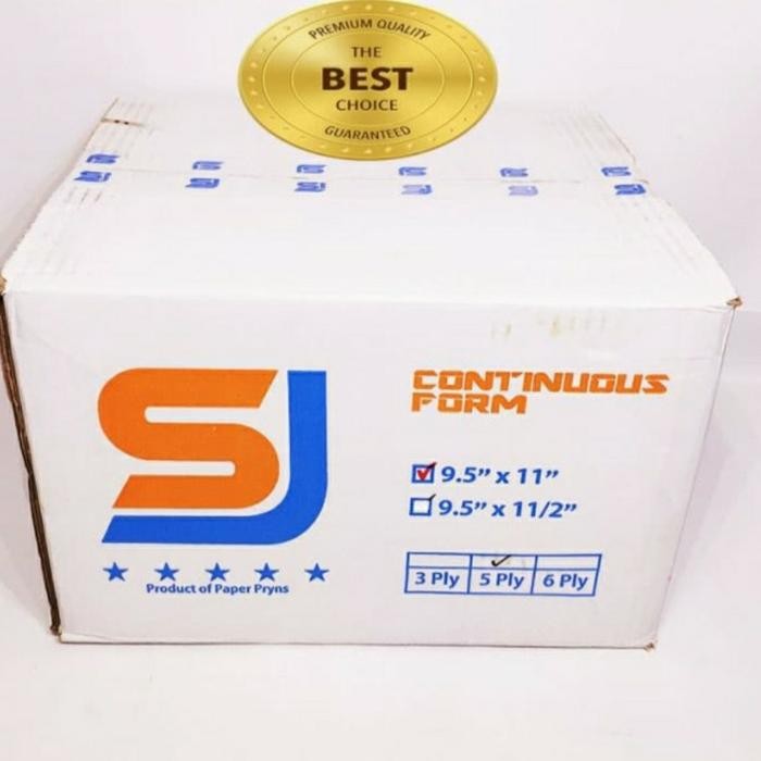 

NEW PRODUK KERTAS CONTINUOUS FORM 5 PLY 9 5X11/2 (PRS-BAGI2) WARUNG ARA67