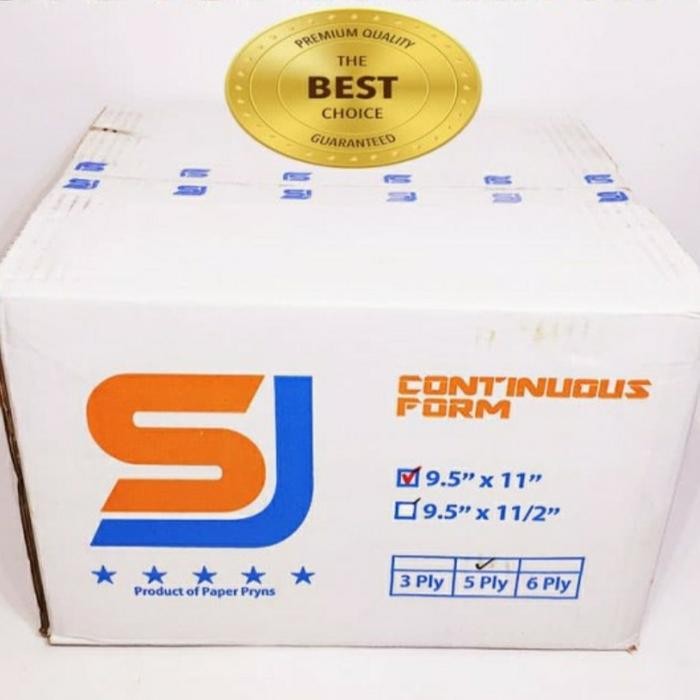 

NEW PRODUK KERTAS CONTINUOUS FORM 5 PLY..9.5X11 SJ STANDAR WARUNG ARA67