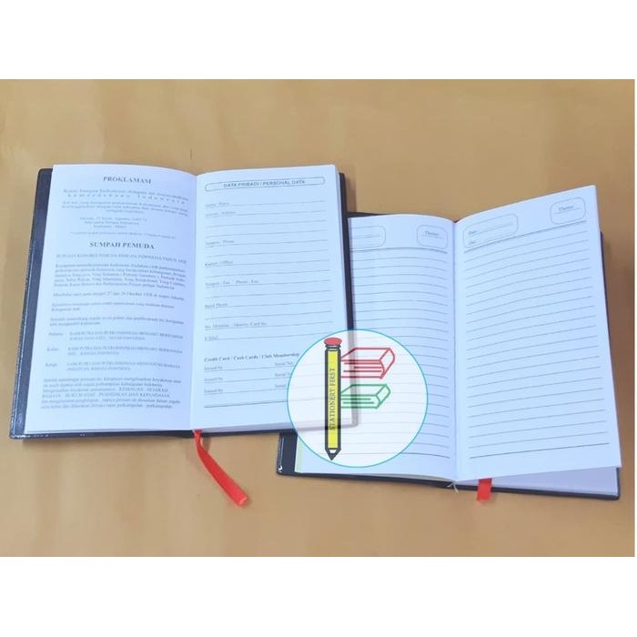 

Buku Agenda Kantong/ Saku (Pocket Note) Kerja Erica 137 Grosir