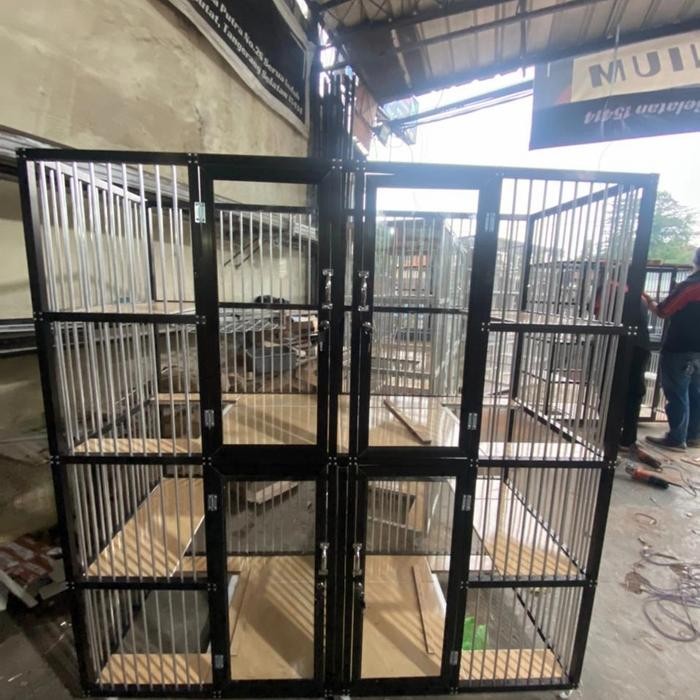 Kandang Kucing 4 Kamar Aluminium Mewah