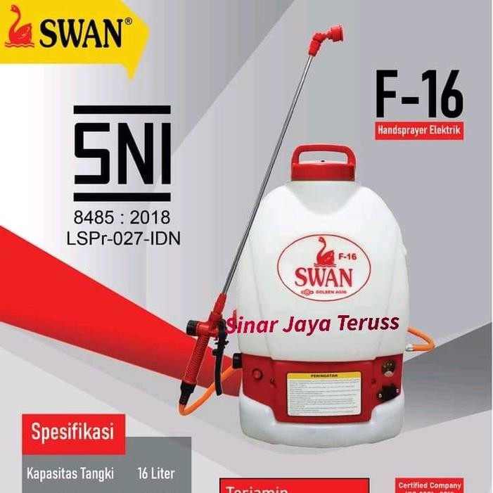 SPRAYER HAMA ELEKTRIK SWAN F 16 # ALAT SEMPROT SPRAYER SWAN F 16 # SEMPROTAN HAMA DAN DISINFEKTAN #