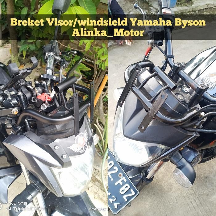 BREKET VISOR PANGKON VISOR YAMAHA BYSON