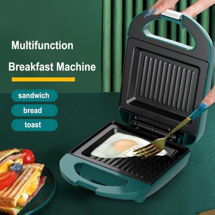 Breakfast Sandwich Maker Pemanggang Roti Toaster Panggangan Roti Bakar Listrik Alat Panggang Roti