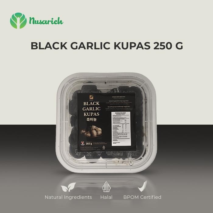 

Pilihan- Black Garlic (Bawang Hitam) Kupas 250Gr