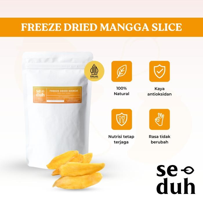 

Pilihan- Seduh Freeze-Dried Mango Slice / Buah Mangga Kering Beku / Freeze Fruit