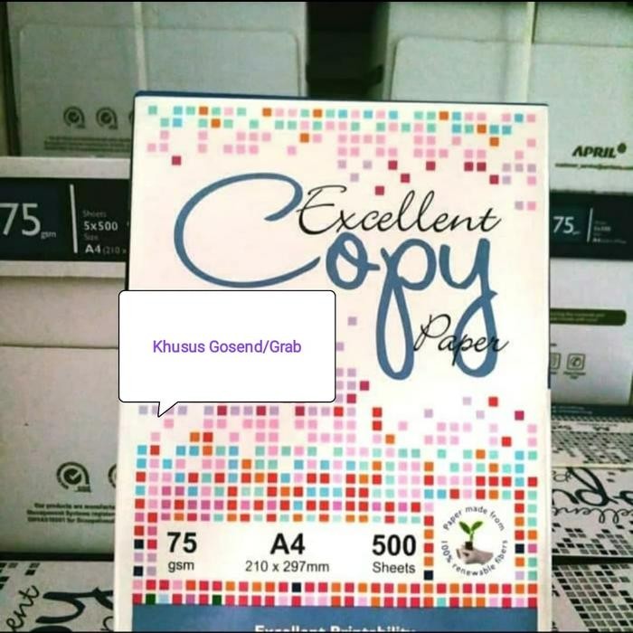 

Pilihan- Gratis Ongkir!! Kertas A4 75 Gram Excellent