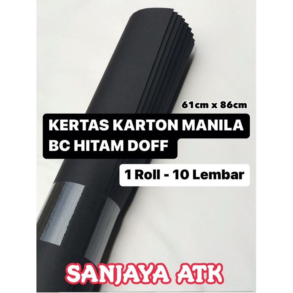 

Pilihan- Kertas Karton Manila Bc Hitam Doff Per Roll 10 Lembar