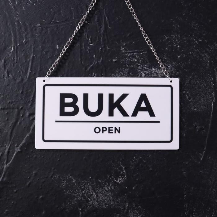 

Open Closed 18 x 9 cm Akrilik Rectangle Sign Board Acrylic