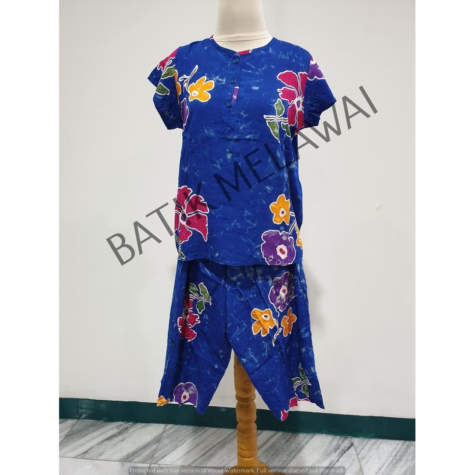 ASLI Setelan Batik PREMIUM SUNAN celana 3/4 tangan pendek AR Bis Bobok READY STOCK