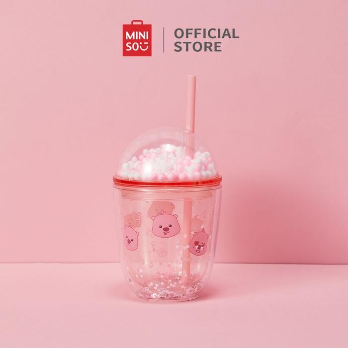 Pilihan- [Diskon Murah] Miniso X Zanmang Loopy Collection Cangkir Minum Jerami Tumbler Cups