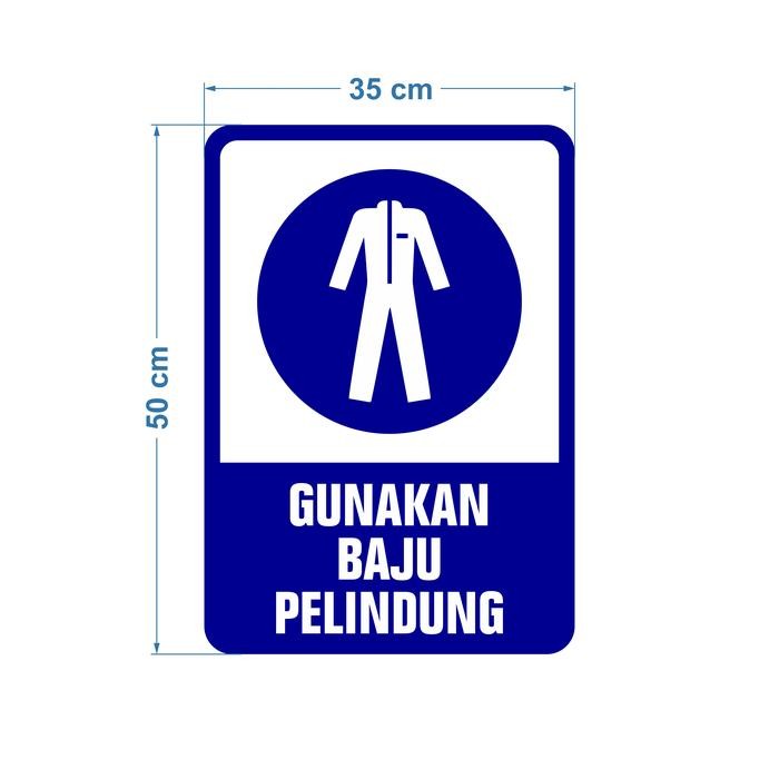 

RAMBU GUNAKAN BAJU PELINDUNG 35CM X 50CM PLAT ALUMUNIUM