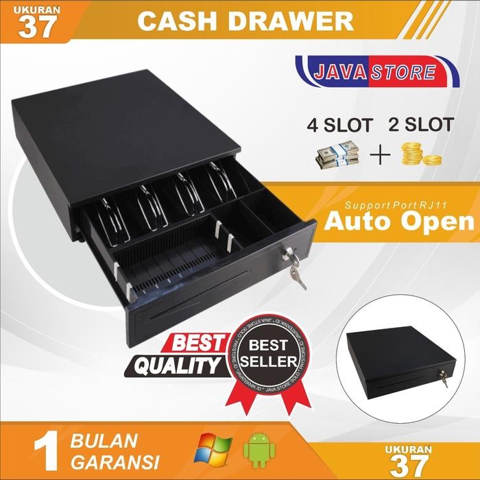 

CASH DRAWER RJ 11 UK 37X33 KONEK PRINTER KASIR LACI UANG