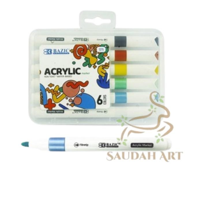 

Terlaris! Acrylic Marker / Spidol Marker Bazic 6/12 Warna