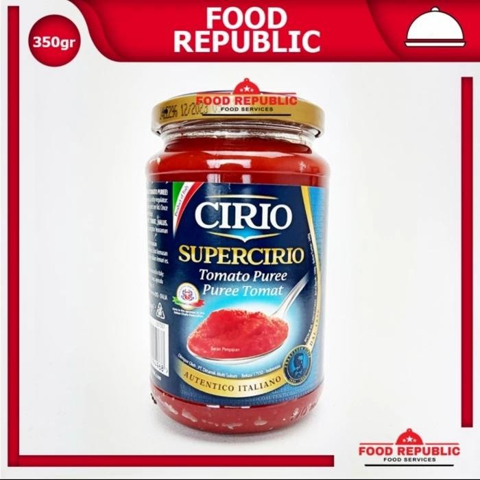 

Pilihan- Cirio Supercirio Tomato Puree 350Gr - Tomato Paste - Saus Tomat Pasta