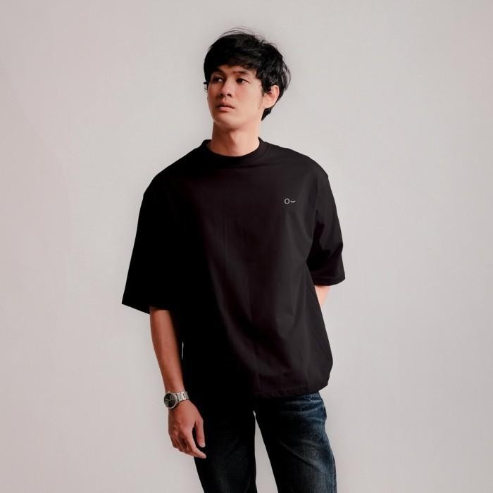 John & Jill Oversize Short Sleeve Black