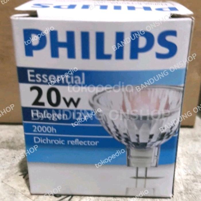Terbaik Philips Halogen 12V 20W 1 Pcs Lampu Halogen Mangkok 20W 12V 1Pcs Philips 100% Ori
