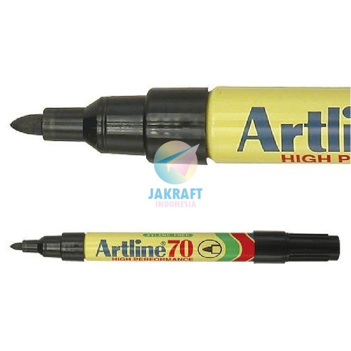 

New (1 Pcs) Spidol Permanen ARTLINE Permanent Marker EK-70 Anti Air 1.5 mm Koleksi Warna Lengkap