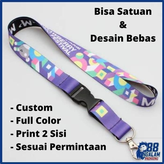 

New Cetak Custom Lanyard ID CARD / Lanyard Custom Termurah Kalung ID Card
