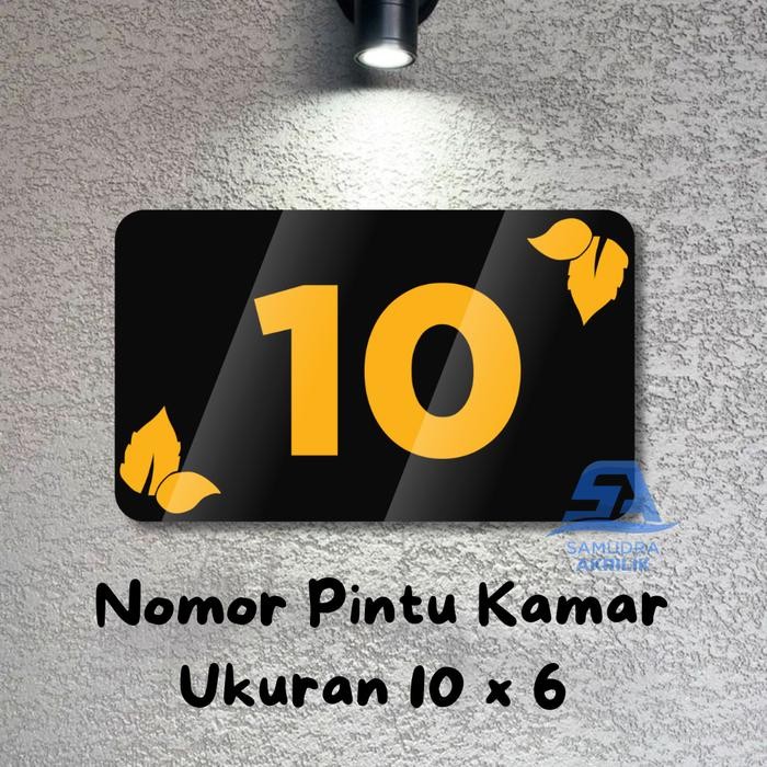 

New Nomor Pintu Kamar Kost Hotel Villa Penginapan Apartemen Loker Akrilik Tempel Bebas Custom G15