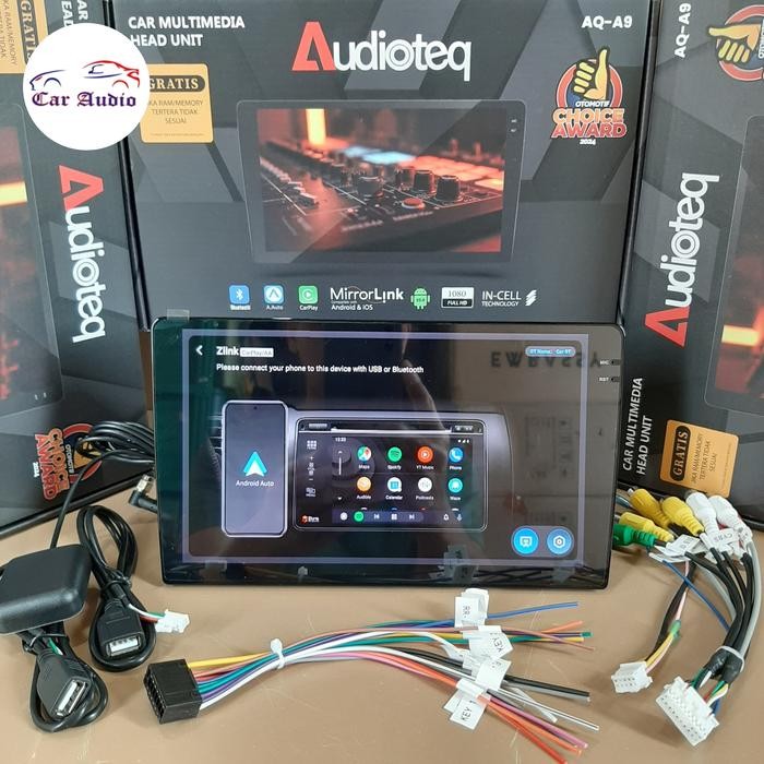 HEAD UNIT ANDROID AUDIOTEQ 10" INCH RAM 2/64 GB CARPLAY