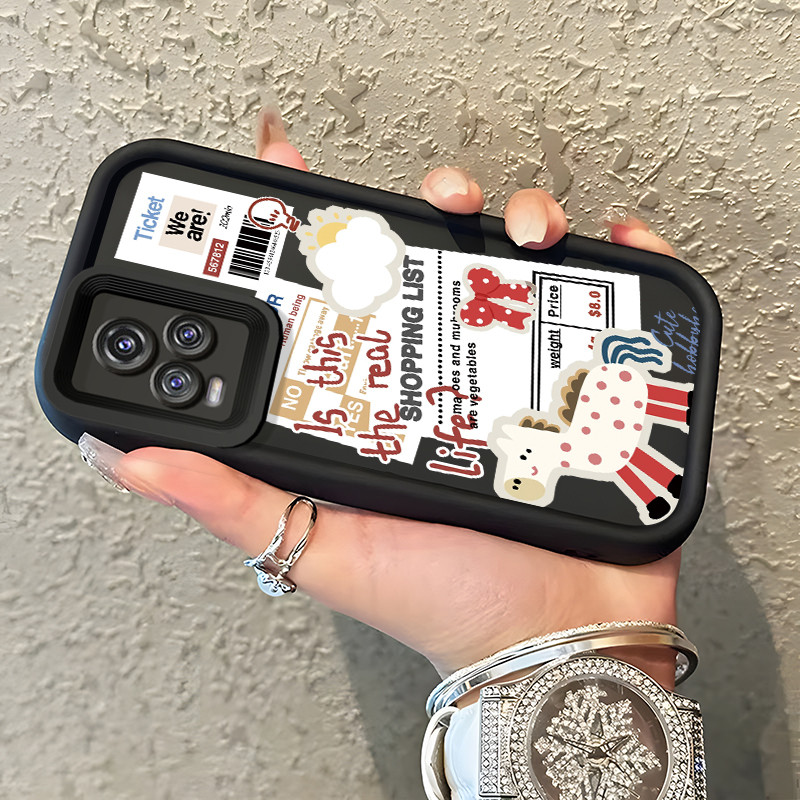 Casing Hp Untuk VIVO V20 VIVO V20 Pro Case Stiker kartun kuda Softcase Silikon Kesing Rasakan mesin 