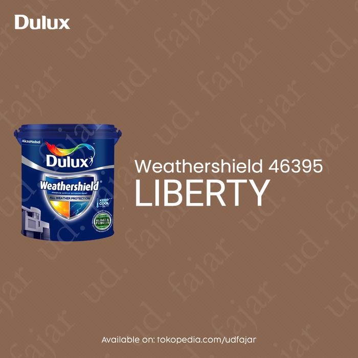 Terbaik Dulux - Weathershield - Cat Tembok Exterior / Eksterior - 46395 Liberty 100% Ori