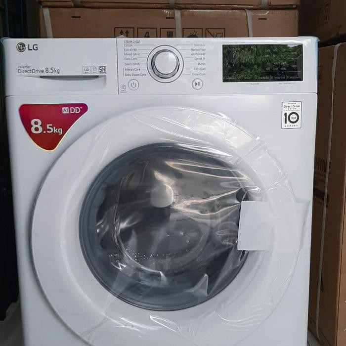 mesin cuci LG front loading 8 5 kg fv1285S5W