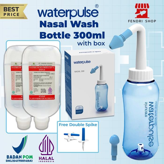 Ready Paket Lengkap cuci Hidung 2 Nacl , gratis double spike