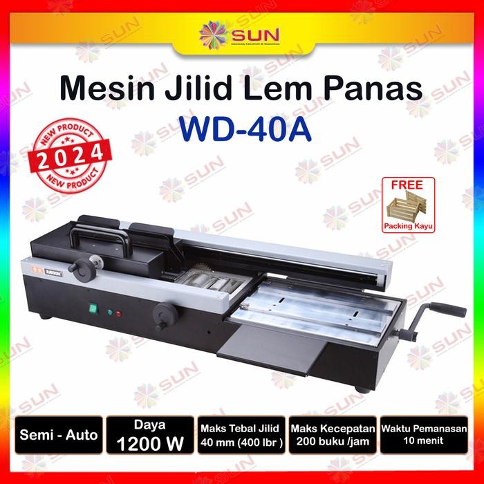 

PROMO! Mesin Jilid Lem Panas Semi Automatic WD-40A Ukuran A3 - Softcover Hardcover Kualitas Premium