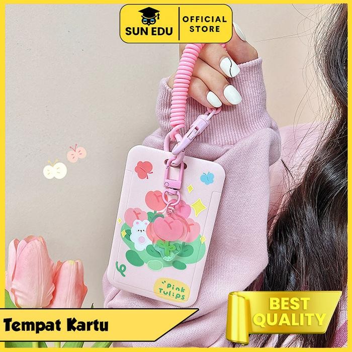 

New ID Card holder/ Name tag gantungan kartu cute/ Kartu akses MRT Busway lanyard