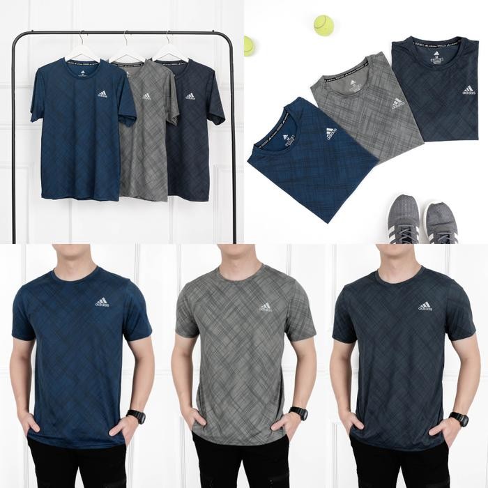 Pilihan- Kaos Olahraga Dry Fit Pria Original Baju Gym Fitness Kaos Running