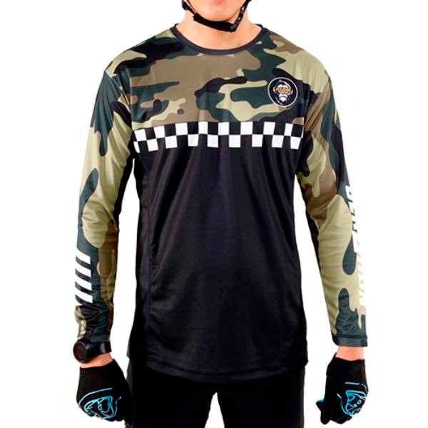 Pilihan- Jersey Sepeda Jersey Gowes Kaos Sepeda Pria Mtb Army
