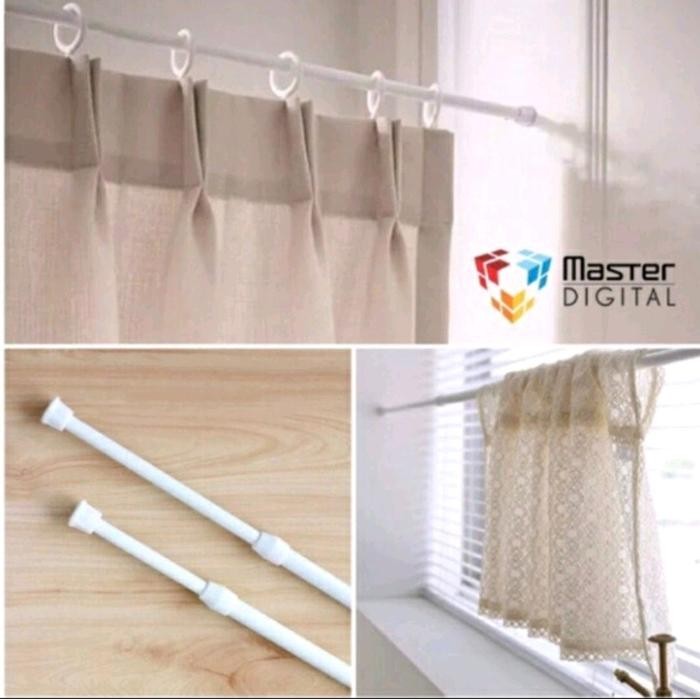 RJ TIANG FLEKSIBEL GORDEN PINTU TIANG KAMAR MANDI BATANG GORDEN TIANG FLEKSIBEL GORDEN TIRAI Shower