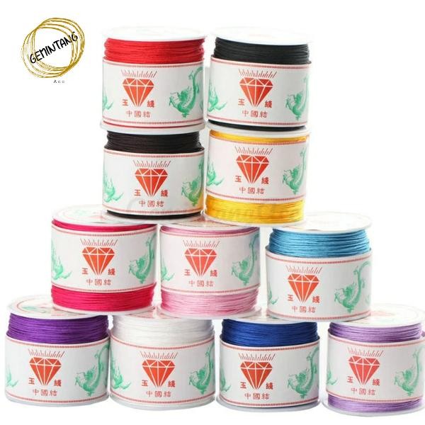 

New Tali Giok Cina 40 Meter Tali Benang Shambala Simpul Gelang Kalung