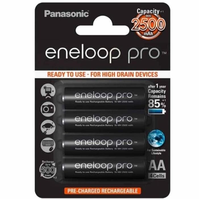 Terlaris Baterai Cas Eneloop Aa/A2 2500Mah_Baterai Cas Murah Terlariss 