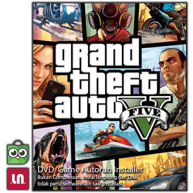Pilihan- Grand Theft Auto V ( Gta 5 ) - Pc Dvd Game Adv Shoot
