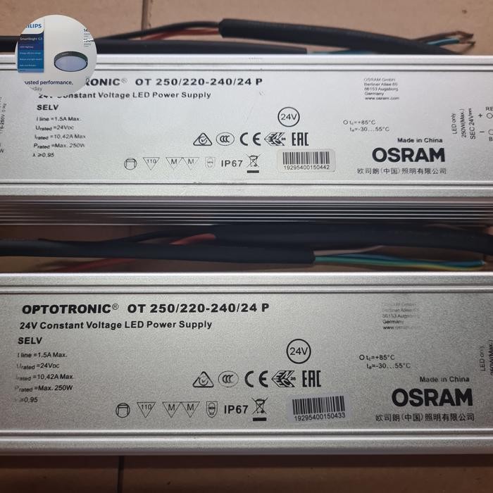 Stok Terbatas Osram Optotronic Ot 250/220-240/24 P / Power Supply Osram Optotronic Ot 250/220-240