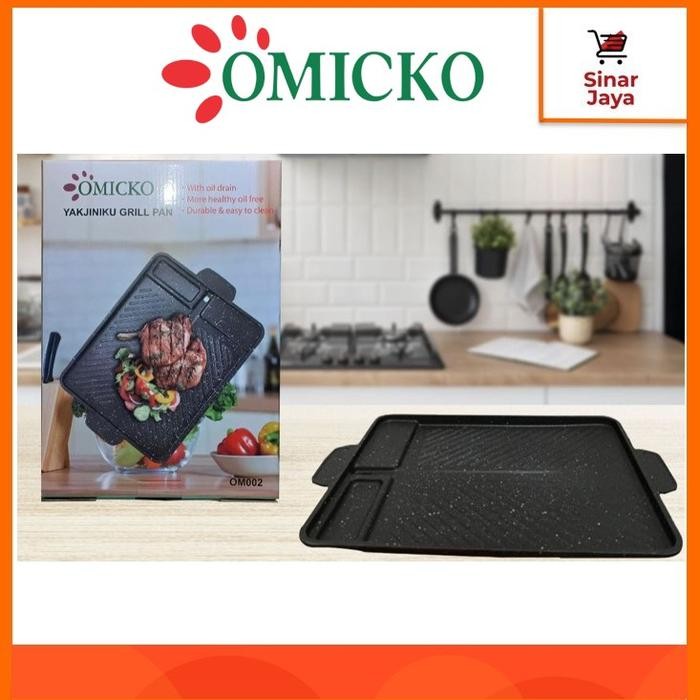 NEW OMICKO Yakiniku Grill Pan (Anti Lengket)