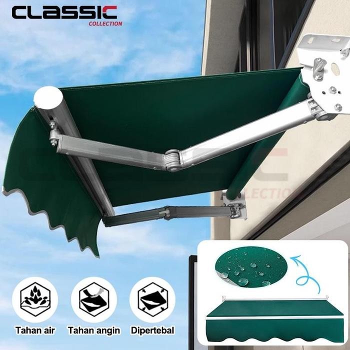 NEW NEW NEW CODAwning Gulung Kanopi Lipat 3 Meter Kanopi Buka Tutup Manual dan Automatic
