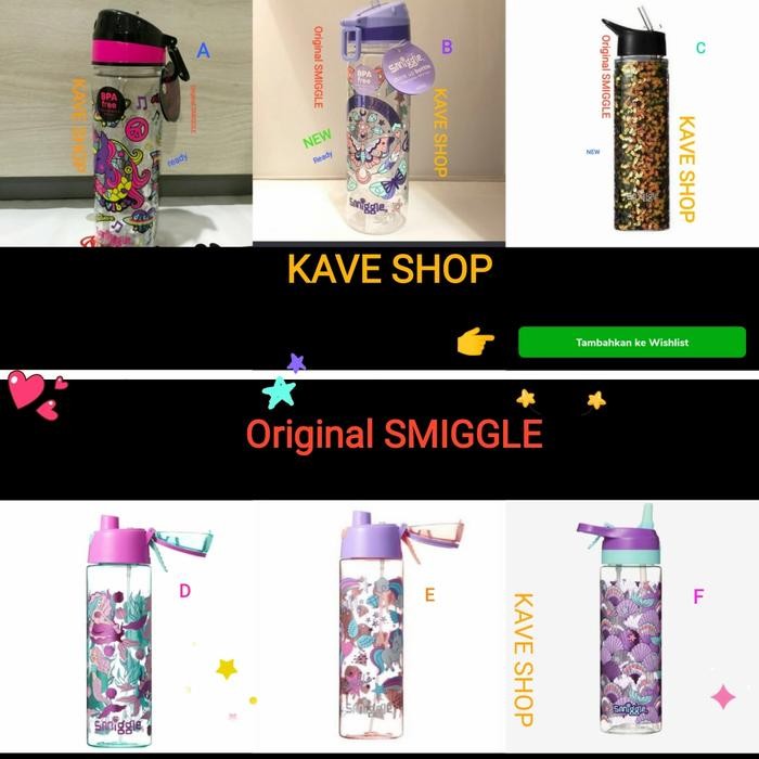 Smiggle Original - Drink Bottle - Smiggle Ori - New